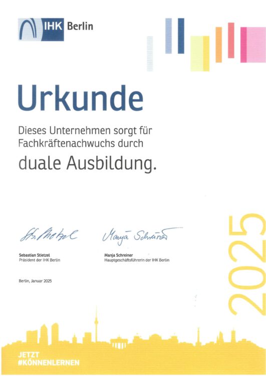 Urkunde_2025 Urkunde_2025